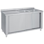 Λάντζα κλειστή με 2 γούρνες 120Χ60Χ85 εκ BM-LKE2120