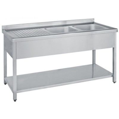 Λάντζα ανοιχτή με 2 γούρνες 140Χ60Χ85 εκ BM-LAE2140