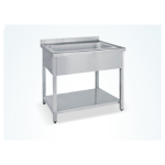 Λάντζα Σκευών ανοιχτή με 1 γούρνα 160X70X85 εκ BM-LA96180