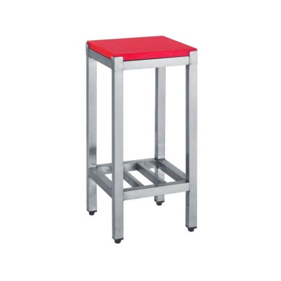 Πάγκος κοπής Inox με πλάκα πολυαιθυλενίου 40Χ40Χ85 εκ BM-KP40