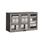 Ψυγείο βιτρίνα συντήρηση με 3 πόρτες επιδαπέδιο back bar 135x53x83,5 εκ S 285 XH