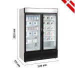 Βιτρίνα κατάψυξης διπλή με ανοιγόμενες πόρτες NF5000G HO-45.01.086.0001