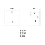 Βιτρίνα κατάψυξης επιτραπέζια FR 40 FL BLACK HO-24.50.146.0001