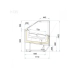 Βιτρίνα παγωτού 18 γεύσεων DIVA 170 (H140)