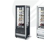 Βιτρίνα κατάψυξη-συντήρηση πανοραμική 565 lt CRISTAL TOWER 75 RV TB/TN BLACK