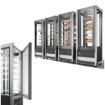 Βιτρίνα κατάψυξη-συντήρηση πανοραμική 565 lt CRISTAL TOWER 75 RV TB/TN BLACK