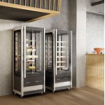 Βιτρίνα κατάψυξη-συντήρηση πανοραμική 565 lt CRISTAL TOWER 75 RV TB/TN BLACK