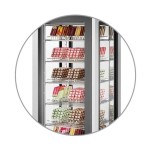  Βιτρίνα συντήρηση πανοραμική CRISTAL TOWER 75 RV TN BLACK