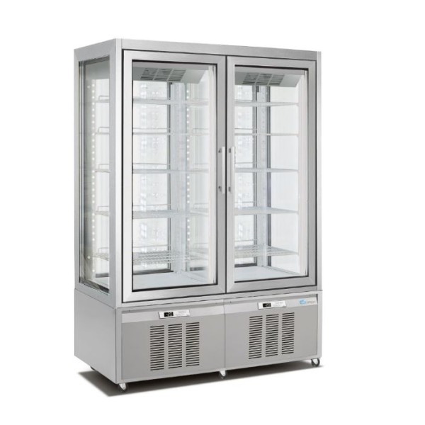 Βιτρίνα κατάψυξη - συντήρηση πανοραμική διπλή 840 lt  7703VNP CLASSICA