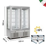 Βιτρίνα κατάψυξη - συντήρηση πανοραμική διπλή 840 lt  7703VNP CLASSICA