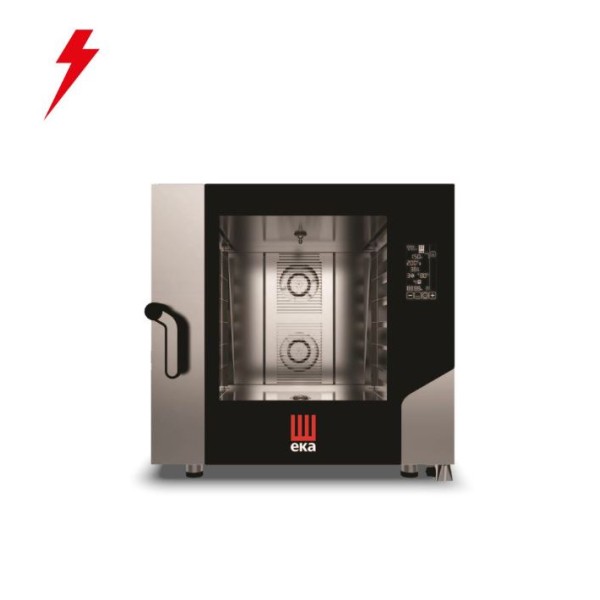 Φούρνος κυκλοθερμικός απευθείας ψεκασμού 6 θέσεων GN 2/1 με ενσωματωμένο πλύσιμο MKF 621 BM 850x1035x850(h)mm