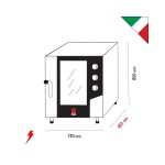 Φούρνος κυκλοθερμικός 7 θέσεων GN 1/1 απευθείας ψεκασμού MKF 711 S