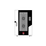 Φούρνος κυκλοθερμικός 11 θέσεων GN 1/1 απευθείας ψεκασμού με ενσωματωμένο πλύσιμο MKF 1111 BM