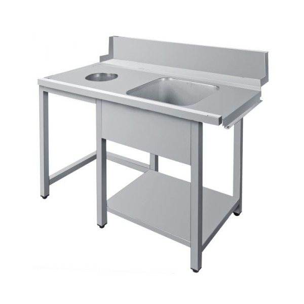 Λάντζα πλυντηρίου με τρύπα ακαθάρτων 120X80X82 εκ BM-LP120