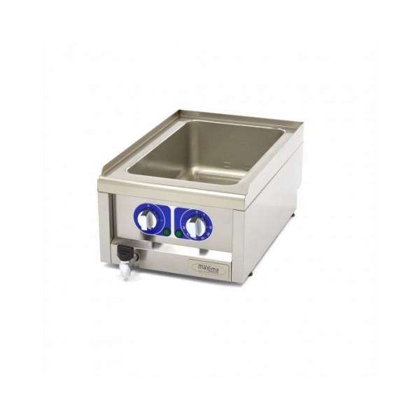 Επαγγελματικό Bain Marie ηλεκτρικό επιτραπέζιο GN 1/1 με βρυσάκι 40X60X24 εκ MAX-09391680