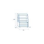 Open Front βιτρίνα τοίχου MC 100 (πλάτος 960mm)