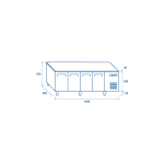 Πάγκος συντήρησης PA 4100 - EURONORM για λαμαρίνες 600 χ 400mm