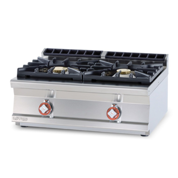 Εστία αερίου επιτραπέζια 2 εστιών Lotus 80x70.5x28.0 εκ PC2T-78GP