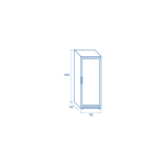 Κατάψυξη 600 λίτρων QNG 600 (ΜΕ ΓΥΑΛΙΝΗ ΠΟΡΤΑ)