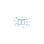 Πάγκος συντήρησης QRG 2100SG - GN 1/1 (ΑΠΟΜΑΚΡΥΣΜΕΝΗΣ ΣΥΝΔΕΣΗΣ REMOTE/ ΜΕ ΓΥΑΛΙΝΗ ΠΟΡΤΑ)