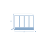 Ψυγείο αναψυκτικών RCG 2500B 2.300 λίτρων