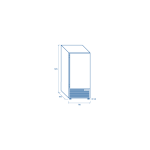 Blast Chiller RF 150A - GN 1/1 και EURONORM 600x400mm