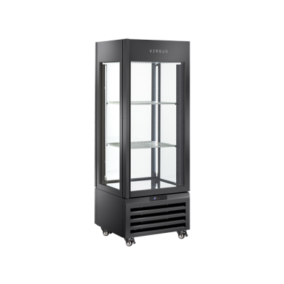 Πανοραμική βιτρίνα κρασιών RV 404B συντήρηση 440lt (μαύρο χρώμα)