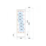 Self service συντήρησης με ανοιγόμενες πόρτες SLIM GD 190