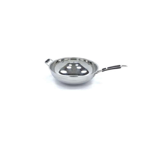 Τηγάνι Wok από ανοξείδωτο χάλυβα για επαγωγή MAX-09371060