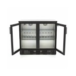 Βιτρίνα ψυχόμενη επιτραπέζια μαύρη με 2 αρθρωτές πόρτες MAX-09400905