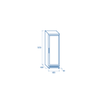 Όρθιος καταψύκτης TNG 390B 300 lt.