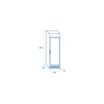 Οριζόντιος καταψύκτης TNG 390C με διαφημιστική μετώπη 300 lt.