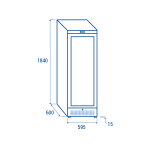 Βιτρίνα συντήρισης κρασιών TW 390B 350lt