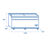 Καταψύκτης με συρόμενα κρύσταλλα VF 1450SW
