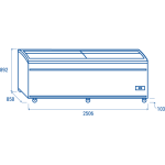 Καταψύκτης με συρόμενα κρύσταλλα VF 2600VB