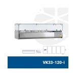 Ψυγείο σαλατών επιτραπέζιο για 5 GN 1/4 1200x335x225(435) εκ VK33-120
