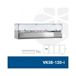 Ψυγείο σαλατών επιτραπέζιο για 4 GN 1/3 1200x395x225(435) εκ VK38-120