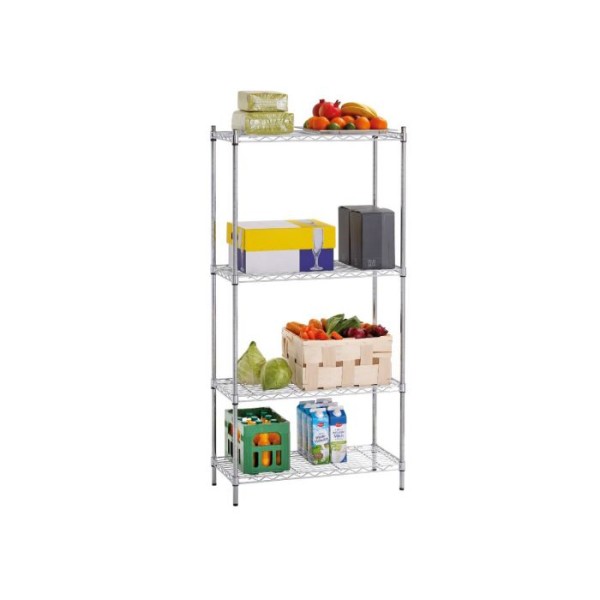 Ραφιέρα χρωμίου 4 επιπέδων 150 kg 601151