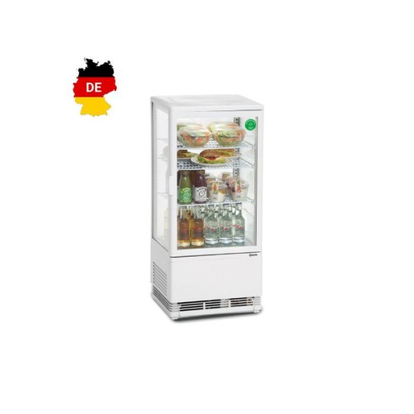 Ψυγείο βιτρίνα συντήρηση επιτραπέζιο 700578G λευκό 4 όψεων 43,5x38,5x96 εκ