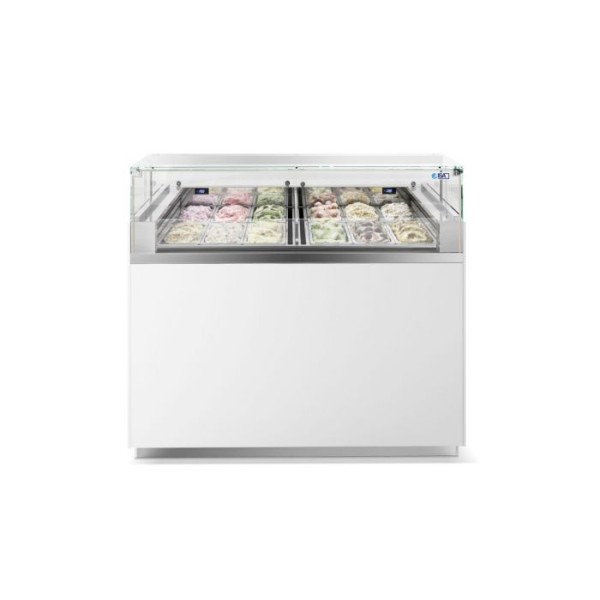 Βιτρίνα παγωτού 6+6 γεύσεων DELTA VIEW