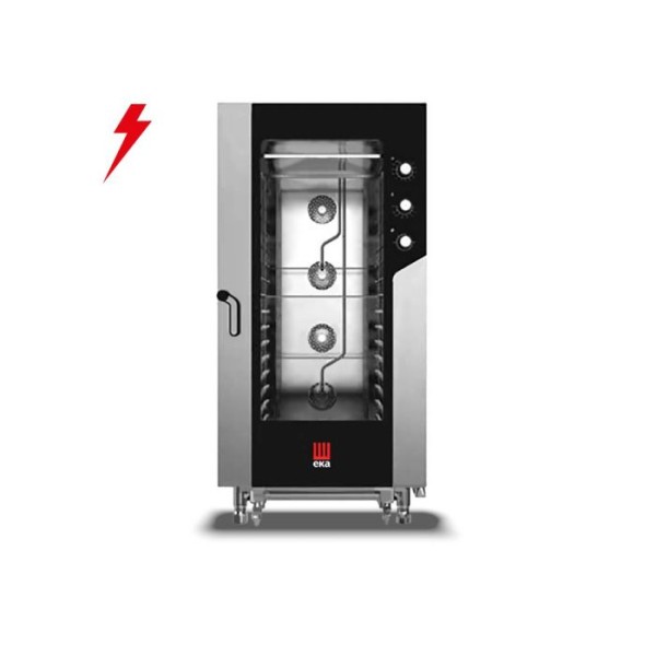 Φούρνος κυκλοθερμικός ηλεκτρικός με υγραντήρα 16 θέσεων (600x400mm) MKF 1664 S