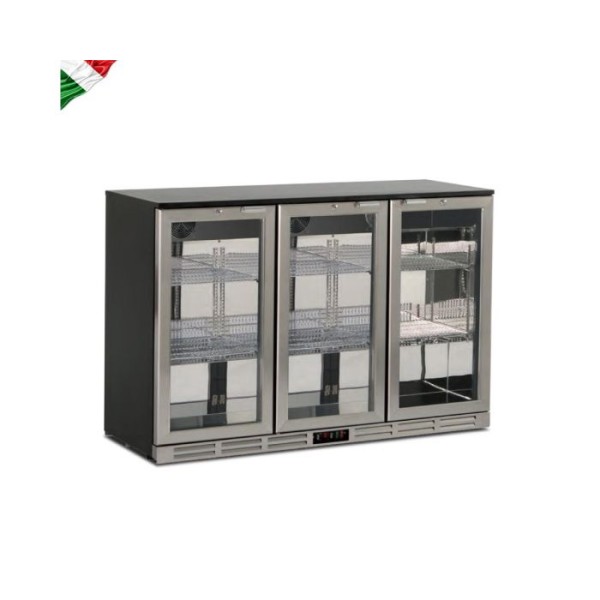 Ψυγείο βιτρίνα συντήρηση επιτραπέζιο με 3 πόρτες 135x53x89.6 εκ S 298 XH