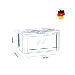 Ψυγείο επαγγελματικό Συντηρητής κρασιών για 4 φιάλες 48x26x26 εκ 700134