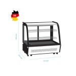 Ψυγείο Βιτρίνα συντήρησης επιτραπέζια 71,5x57,5x68,5 εκ 700202G