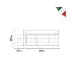 Βιτρίνα κατάψυξης τριπλή επιτοίχια 559lt  ALASKA 210 HO-24.02.006.0001