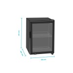 Ψυγείο βιτρίνα συντήρηση επιτραπέζιο μάυρο 35,6x40,6x49,1 εκ BC30