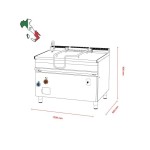 Ανατρεπόμενο τηγάνι ηλεκτρικό 120Lt BRM120-912ETF/I