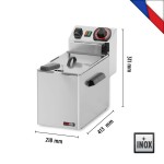 Φριτέζα ηλεκτρική μονή 5 lt | 3kWatt FE 04 S