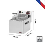 Φριτέζα ηλεκτρική μονή 8 lt | 3.4Kw FE 07 S