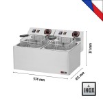 Φριτέζα ηλεκτρική διπλή 8+8 lt FE 77 S